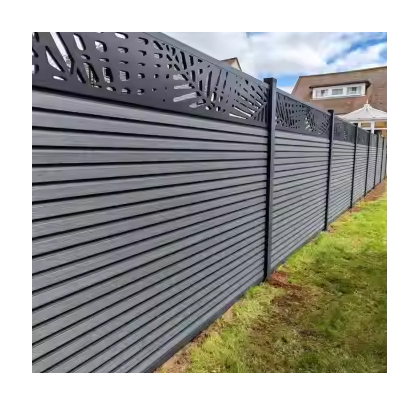 Premium WPC Fencing Panel Square Design Waterproof Anti-Slip Trellis Outdoor Decking Accessories for Outdoor Area