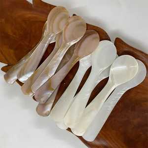 Exquisite Handcrafted Mother of Pearl Shell <b>Spoon</b> Multipurpose Caviar <b>Coffee</b>, Tea, and Dessert Stirring Utensil for Home & Gifts - Product Image 2