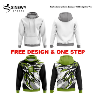 OEM/ODM personalizado equipos de fútbol Kansas Sudadera con capucha algodón mezclado pulóver suelto Casual chaqueta con capucha abrigos - Product Image 4