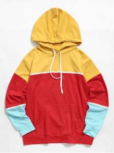 เสื้อมีฮู้ดแบบสวมหัวของผู้ชายเสื้อมีฮู้ดแบบสวมหัวสีคลาสสิกผสมผสาน100% ทันสมัยเลือกโลโก้ได้ตามต้องการ - Product Image 3