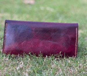 Anwar Enterprises Handmade <b>Men's</b> Vag-Tan Leather Biofold Cowhide Wallet Premium Quality Fashion <b>Gift</b> Money Purse Hand Dyed - Product Image 2