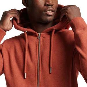 Sweats à capuche zippés à manches longues vierges de haute qualité pour hommes, couleur unie, 100% coton avec poches basiques - Product Image 6