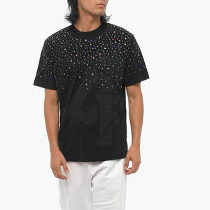 เสื้อยืดลำลองผู้ชายทำจากวัสดุที่ดีที่สุดสวมใส่สบายด้วยพลอยเทียมประกายสำหรับลุคประจำวัน - Product Image 4