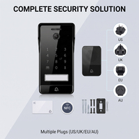 Videoportero IP Hiwink de Metal y Vidrio, Cámara de Puerta Exterior 1080P para Sistema de Entrada sin Llave ONVIF para Hogar Inteligente con Ranura para Tarjeta SD de 128G