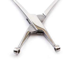 Pince manuelle en acier inoxydable chirurgical pour piercing de septum, outil professionnel de perçage corporel, certifiée ISO13485, réutilisable - Product Image 1