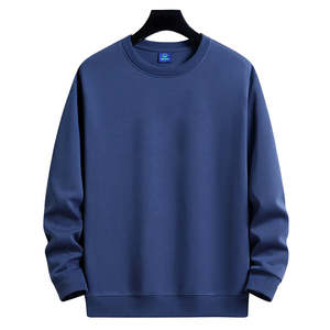 <b>Men's</b> New Velvet Round Neck Pullover Knitwear Cotton Sweater Custom Design Fashion Versatile Youth Casual Bottom <b>Hoodie</b> - Product Image 5