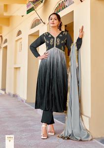 Chinnon's Alia bordado corte Kurti conjunto hecho a mano ropa india y paquistaní para la venta en línea - Product Image 2