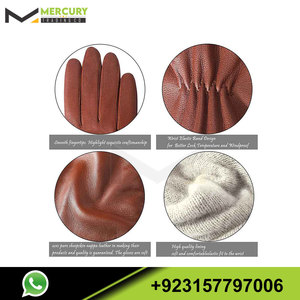 Guantes de cuero puro para conducir, a la moda, piel de oveja, 2023 - Product Image 2