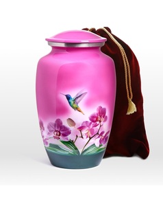 Urnas funerarias de cremación de aluminio Rosa hechas a mano para adultos, estilo hermoso humano, urna funeraria de entierro hecha a mano, tamaño personalizado de ceniza - Product Image 2