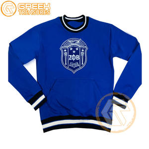 Sudadera de Forro Polar Personalizada al por Mayor para Mujer, Bordada con el Logotipo de Zeta Phi Beta, Transpirable, de Algodón - Product Image 1