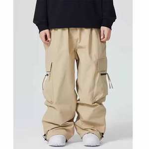 กางเกงคาร์โก้ผู้ชายสไตล์อเมริกันขายส่ง เอวสูง ไซส์ XL ทรงหลวม มีกระเป๋าหลายช่องที่ขา - Product Image 5