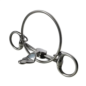 Bocado de Acero Inoxidable de Alta Calidad para Caballos con Control de Lengua y Boquilla Suave para Entrenamiento Ecuestre - Product Image 1