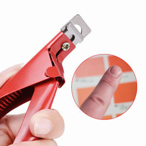 Cortadores de uñas de primera calidad Cortadores de manicura de uñas con revestimiento rojo Cortadores de uñas acrílicos de acero metálico de 13 cm - Product Image 4