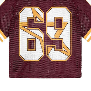 Maillot de football respirant anti-UV en maille 2026, col en V, séchage rapide, manches courtes, taille adulte professionnelle - Product Image 4