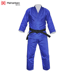 Uniforme de Judo azul de competición de algodón puro de alta calidad, traje de Judo de Karate personalizado, uniforme de Judo de entrenamiento de artes marciales - Product Image 4