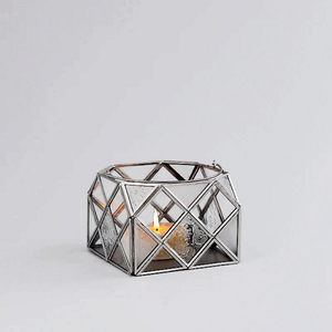 Linterna de extremo decorativo de hierro metálico, linterna de portavelas de iglesia de cristal de diseño moderno de lujo para Decoración - Product Image 5