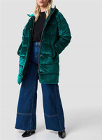 Veste bomber d'hiver pour femme de haute qualité, réversible, imperméable, écologique, respirante, tendance, rembourrée de polyester et de nylon
