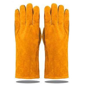 Gants de soudage en cuir de vachette à doigt complet à prix abordable poignées confortables et résistantes gants de soudage de protection tendance - Product Image 4