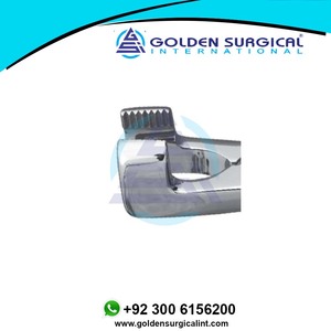 Forceps molaires équins de 20 pouces avec pointe de fulcrum intégrée - Mâchoire dentelée en acier inoxydable, extracteur de dents de cheval - Product Image 3