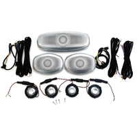 Altavoces Traseros de Techo X253 con Luz Ambiental para Mercedes-Benz GLC 2016-2022, Cubierta de Altavoces de Techo, Luz Ambiental LED, 3 Piezas
