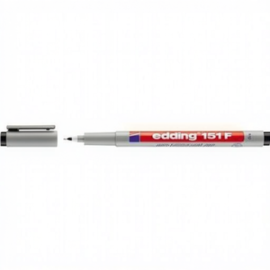 Rotulador Edding 151 F Negro de 0.6mm, No Resistente al Agua - Product Image 2