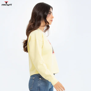 Conception populaire partout impression sweats à capuche à épaules tombantes pour femme Sweat-shirt pour femmes avec logo personnalisé - Product Image 2