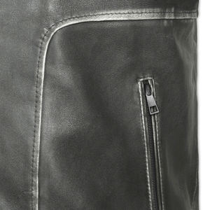 Meilleures ventes Blousons motard originaux en cuir de vachette pour hommes Veste d'hiver à impression de logo personnalisé Veste en cuir d'hiver de style dernier cri - Product Image 4