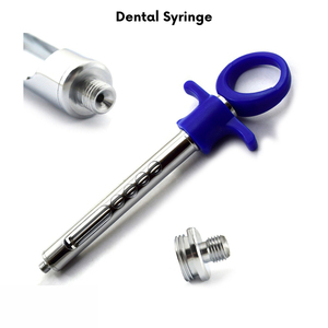 Premium Quality Dental Aspirating Syringe 1.8ml Plastic Handle Syringe for Precision Dental Surgical Instruments in Blue <b>Colour</b> - Product Image 2