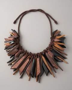 Vente en gros de colliers pour femmes en résine, grosses perles et cordon en cuir, colliers de perles épais, bijoux de mode - Product Image 3