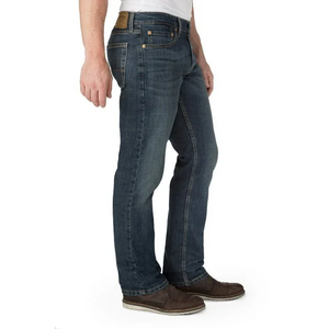 Proveedor de servicio OEM de Bangladesh, pantalones vaqueros para hombre, pantalones vaqueros lavados con diseño personalizado, pantalones vaqueros elásticos ajustados informales para hombre - Product Image 3