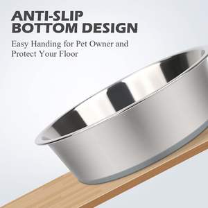 Wholesale Premium Quality Anti-Skid Stainless Steel Pet <b>Bowls</b> Portable Heavy <b>Bowl</b> Feeders Non-Toxic Food & Water Supply for Dogs - Product Image 4