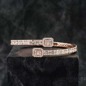 New Design Iced Out Lab Grown Jewelry Two Row <b>VVS</b> Lab Grown Cuban Link <b>Chain</b> Bracelet for Sale From India - Product Image 1