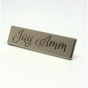 Metal Die-Cast Alloy Foot Tag <b>Labels</b> for Slippers Electroplated Convenient Storage Bag Tags - Product Image 2