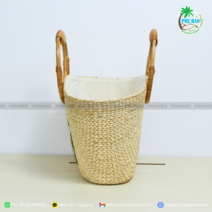 Produit chaud Sac à main Earth Tone fabriqué à partir de matériau de jacinthe d'eau écologique de haute qualité - Product Image 2