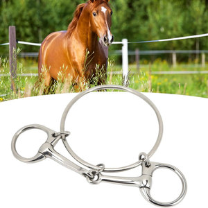 Pieza de mejilla de anillo suelto en varios tamaños Nueva condición Brocas de equitación personalizadas de alta calidad Acero inoxidable - Product Image 3