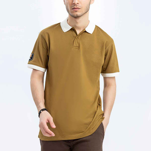 Alta calidad de los hombres simples para Polos al por mayor logotipo bordado personalizado Casual Golf patrón sólido tejido de punto precio barato - Product Image 2