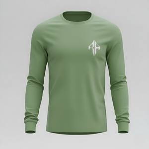 Camiseta de Manga Larga para Hombre 2026 de Alta Calidad, Cuello Redondo, 100% Algodón, Estilo Holgado Personalizado, Casual, Bajo Demanda, RIVIAN ATLANTIC - Product Image 2