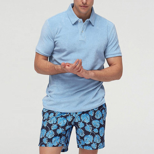 Polo de punto de verano personalizado al por mayor, Polo a rayas de manga corta de lana merina, prendas de punto de golf, Polo de rugby para hombre - Product Image 1