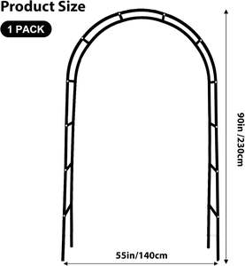 Metal Garden Arch <b>Wedding</b> & Event Decoration Garden Trellis for Climbing Plants Assemble Freely Climbing Plant Roses - Product Image 2