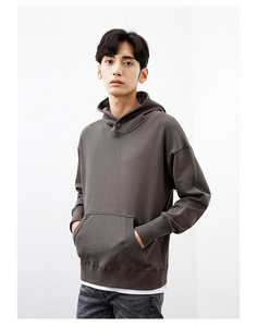 เสื้อฮู้ดดี้ผ้าฝ้ายซูพิมาสำหรับผู้ชาย เสื้อฮู้ดดี้เปล่า เสื้อสเวตเชิ้ตผู้ชาย เสื้อฮู้ดดี้ผ้าฟลีซออร์แกนิค เสื้อผ้าผู้ชาย เสื้อสเวตเตอร์ - Product Image 1