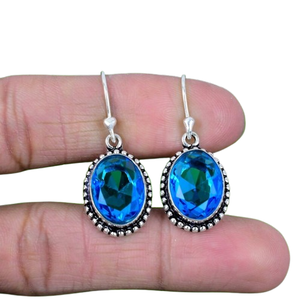 Pendientes Colgantes Modernos de Plata de Ley 925 Chapados en Oro para Mujer - Joyería Hecha a Mano de la Mejor Calidad por Jessica Creation - Product Image 1