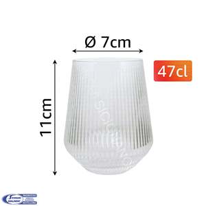 Set di 6 Bicchieri Ultra-Trasparenti in Vetro Meridiana Collection Arca da 47cl con Tecnologia Shiny Crystal - Product Image 3