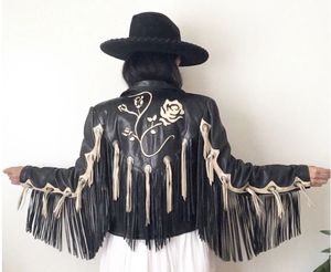 High Street <b>Genuine</b> <b>Leather</b> <b>Jacket</b> Factory-Made Comfortable 400GSM Reversible Solid Pattern Women's Wholesale Design - Product Image 5