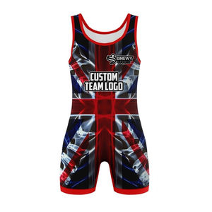 Combinaisons de lutte personnalisées pour hommes, sublimation, combinaison de lutte pour jeunes, combinaison de lutte décontractée personnalisée, OEM - Product Image 1