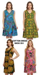 Nouvelles conceptions Robe bohème traditionnelle décontractée à imprimé floral en dentelle 100% coton avec boutons, idéale pour l'été, confortable, collection 2025 - Product Image 6