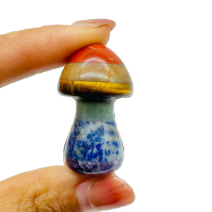 Haute qualité sept Chakra Gua Sha corps grattage outil de Massage cristal naturel champignon en gros pour le visage outil de pierres précieuses - Product Image 3