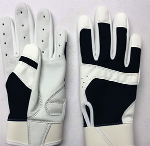 Gants de frappe de baseball en cuir bleu respirant à poignet court pour hommes, de qualité supérieure, personnalisés, pour usage professionnel, dernière collection - Product Image 6