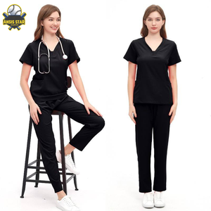 OEM personalizado de alta calidad de las mujeres precio barato al por mayor del Hospital uniforme de enfermería conjunto médico de alta calidad personalizado uniforme de médico - Product Image 6
