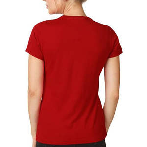 Camiseta de algodón y poliéster para mujer, precio razonable, camiseta más vendida, diseño personalizado, uso al aire libre, camiseta para mujer - Product Image 2