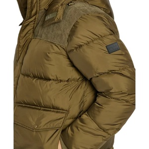 Chaqueta exterior de invierno para hombre con logotipo personalizado brillante y Sudadera con capucha impermeable transpirable y cierre de cremallera a prueba de viento - Product Image 3